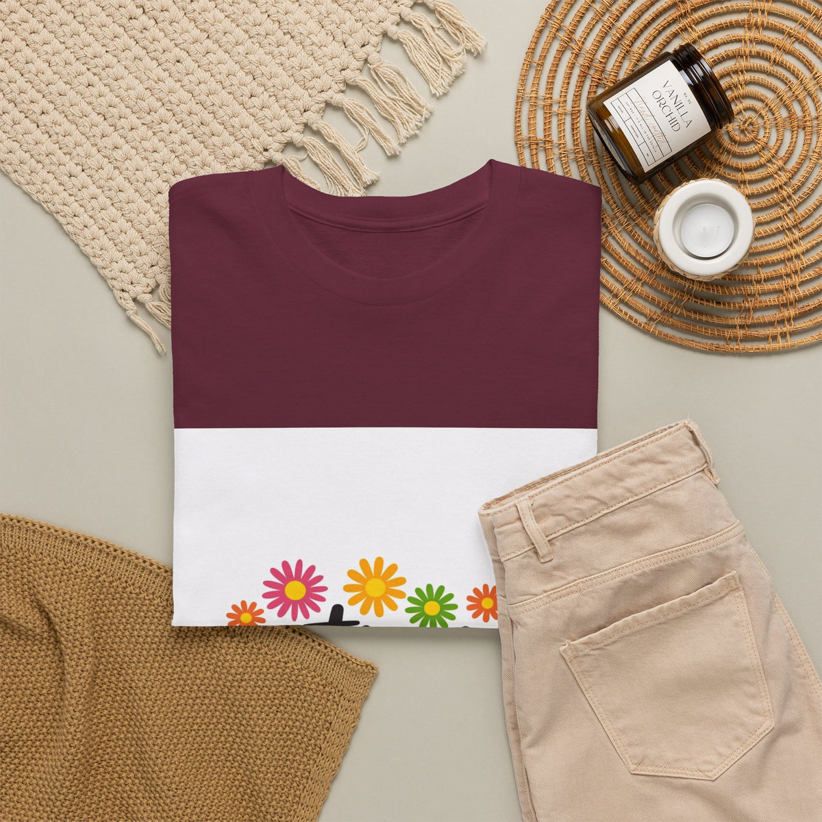 Optimist Floral Tee — Positive Vibes Women’s Graphic T-Shirt